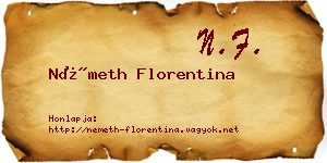 Németh Florentina névjegykártya
